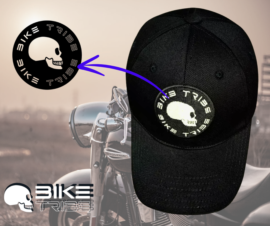 Bike Tribe ® Cap Baseball Cap  Motorcycle Round Embroidered Logo Swoosh Cap new