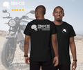 Bike Tribe T-Shirt, Vintage Black Made From Finest Cotton, Motorcycle Gear, MENS