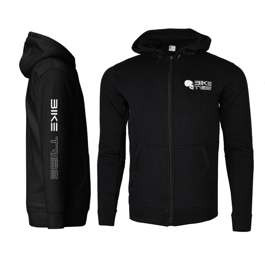 Bike Tribe Motocycle Casual Hoodie, Brushed Cotton, Zip up Hoodie Sweatshirt New