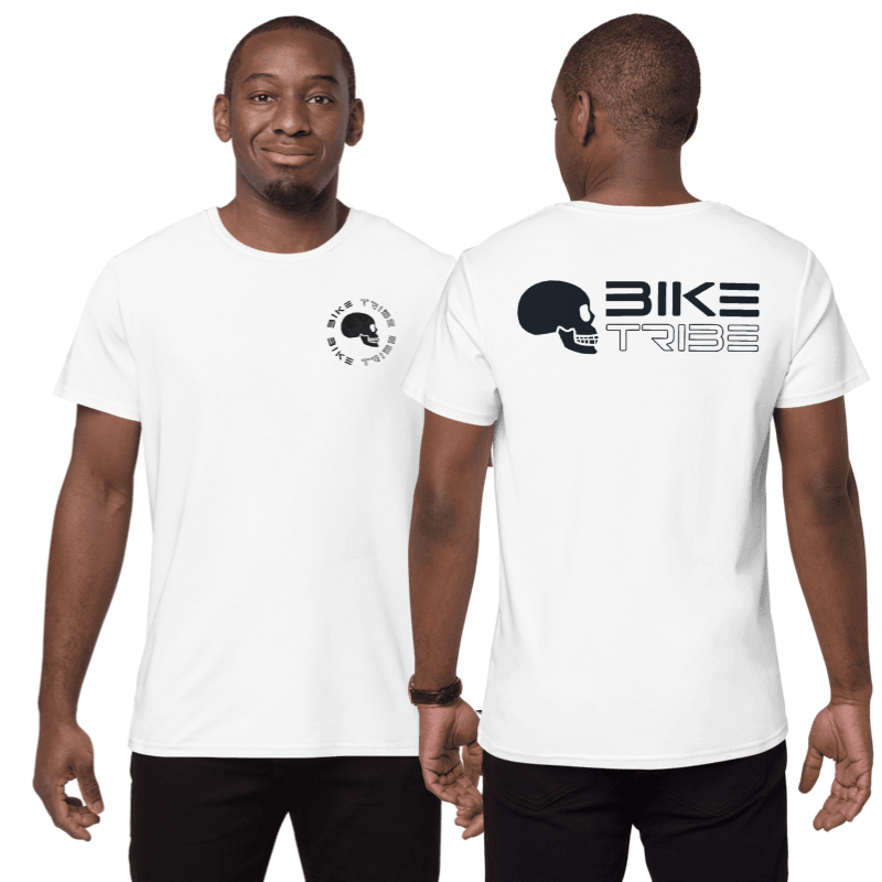 Bike Tribe White T-Shirt, Made From Finest Cotton, Motorcycle, Rider Gear  MENS