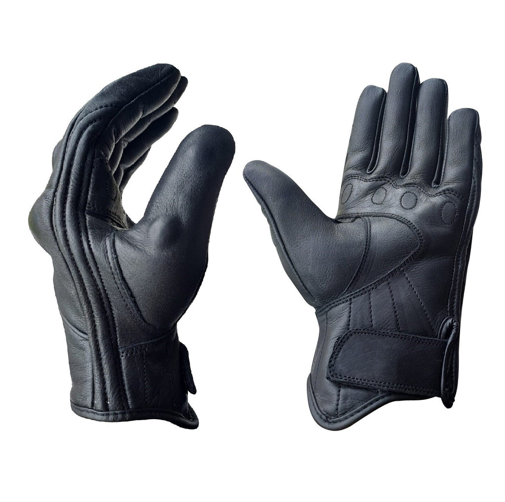 Bike Tribe ® Motorcycl Leather Oscar Short Gloves Cruiser Winter Bikers Gear