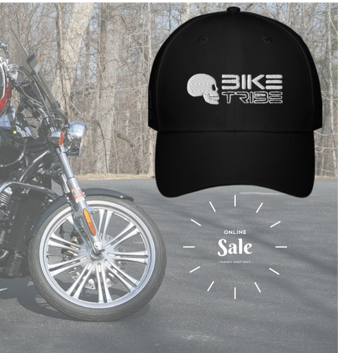 Bike Tribe Black Denim Cap with Snapback Closure Unisex Adjustable Baseball Cap