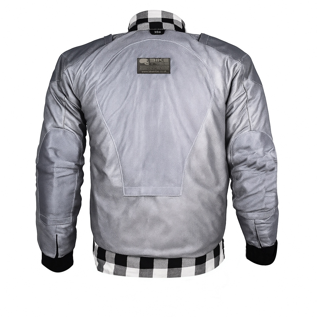 Mens Motorcycle Road Race Flannel Lumberjack Shirt Lined With Kevlar CE Armour