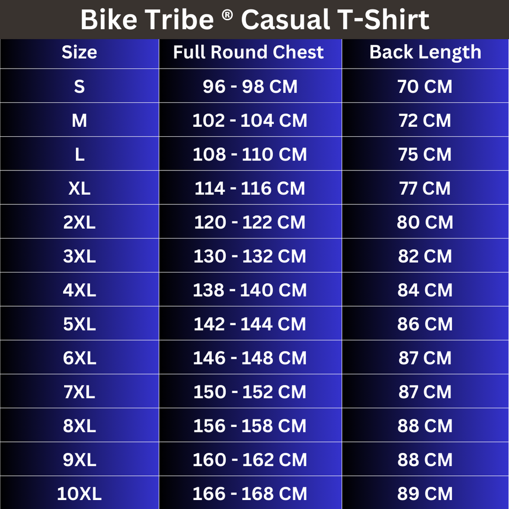 Bike Tribe T-Shirt, Vintage Black Made From Finest Cotton, Motorcycle Gear, MENS