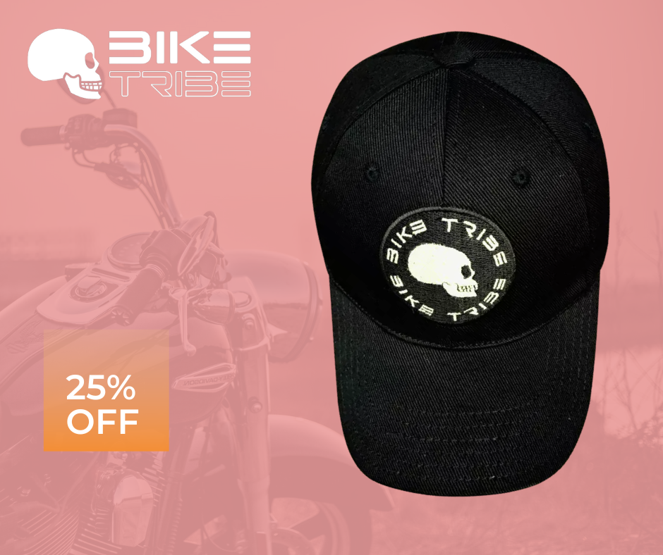 Bike Tribe ® Cap Baseball Cap  Motorcycle Round Embroidered Logo Swoosh Cap new