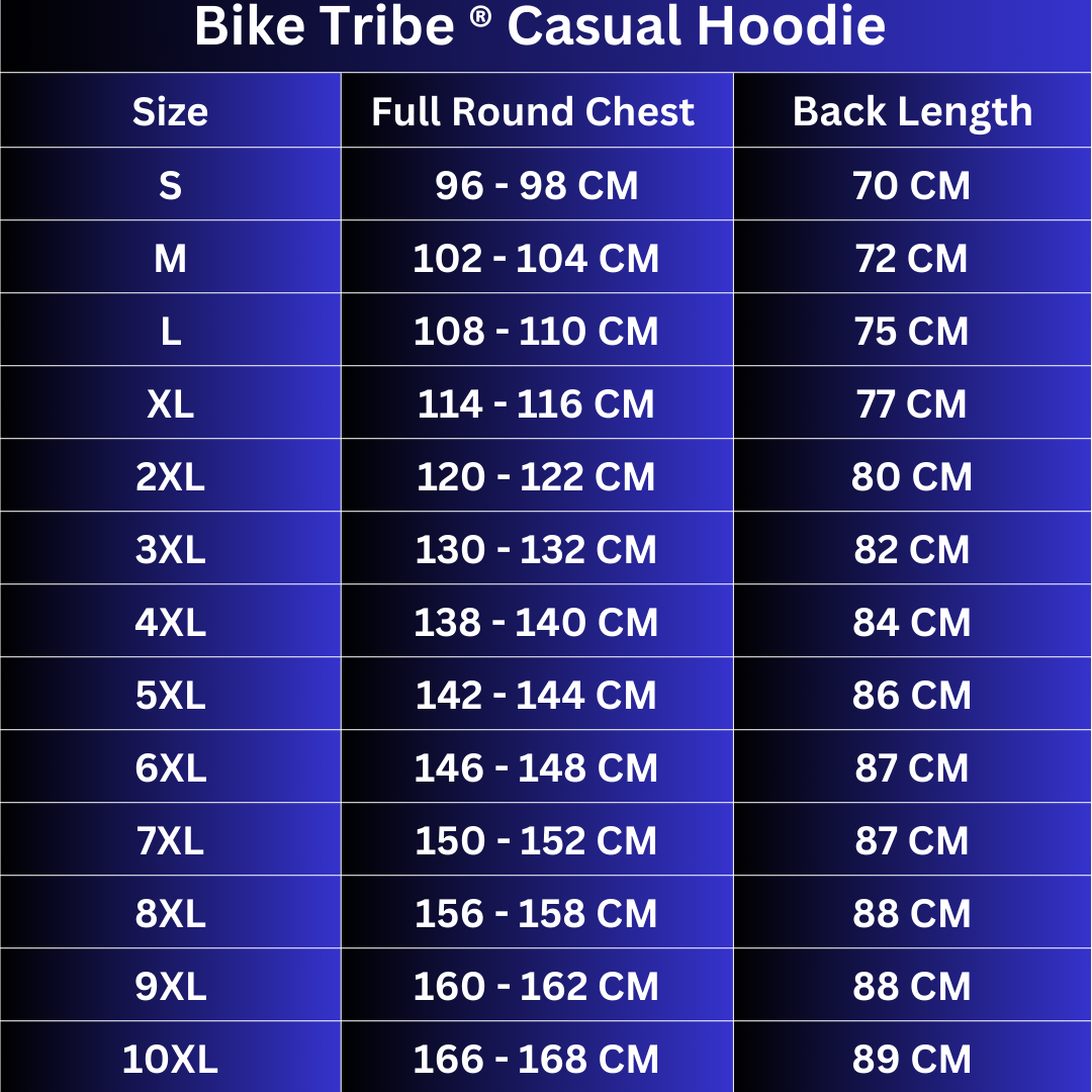 Bike Tribe Casual Hoodie, Made from Brushed Cotton, Zip up Hoodie Sweatshirt New