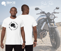 Bike Tribe White T-Shirt, Made From Finest Cotton, Motorcycle, Rider Gear  MENS