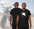 Bike Tribe T-Shirt, Vintage Black Made From Finest Cotton, Motorcycle Gear, MENS