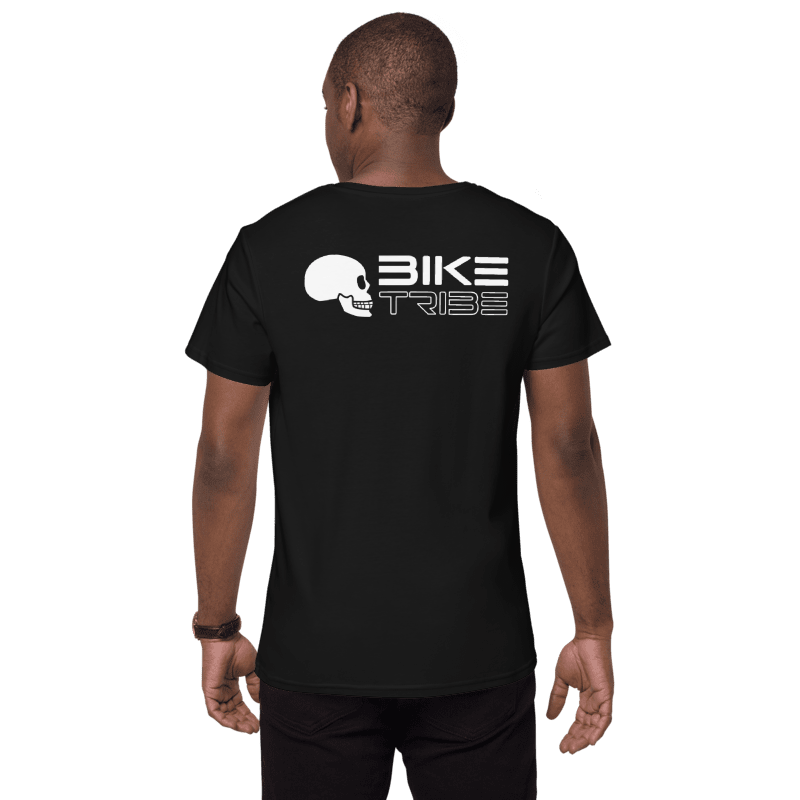 Bike Tribe T-Shirt, Vintage Black Made From Finest Cotton, Motorcycle Gear, MENS