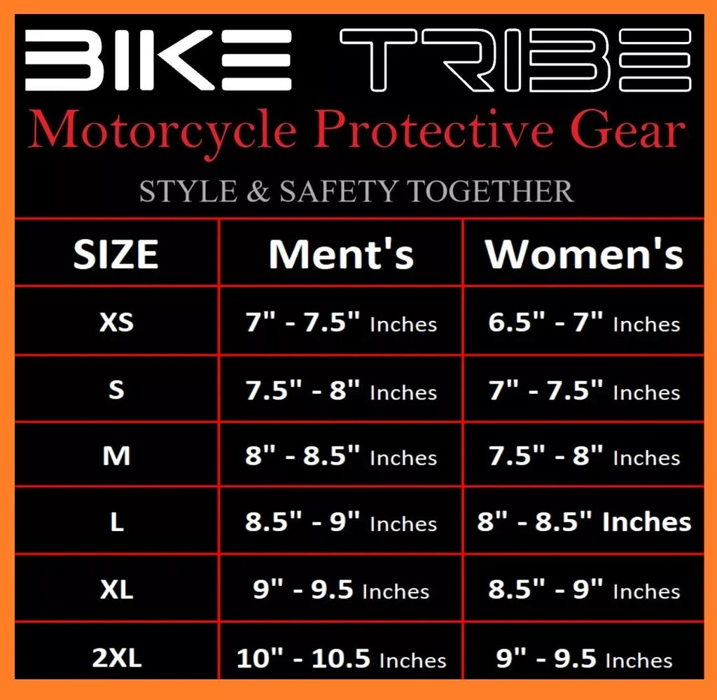 Bike Tribe ® Leather Motorcycle Gloves, Touchscreen 3M Thinsulate Water-Resistan