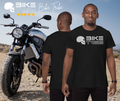 Bike Tribe T-Shirt, Vintage Black Made From Finest Cotton, Motorcycle Gear, MENS