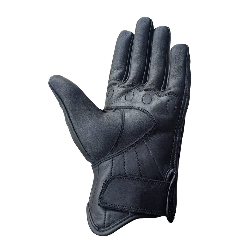 Bike Tribe ® Motorcycl Leather Oscar Short Gloves Cruiser Winter Bikers Gear