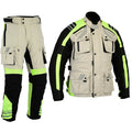 Bike Tribe HiViz Waterproof Motorcycle Motorbike Cordura Textile SUIT With Armors