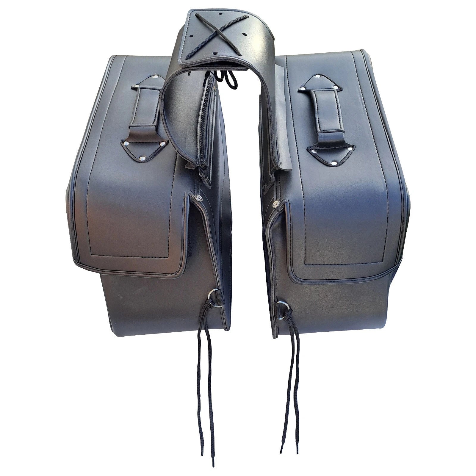 Motorcycle Motorbike Universal Saddlebag Set Two Side Cruiser Pannier Tool Luggage