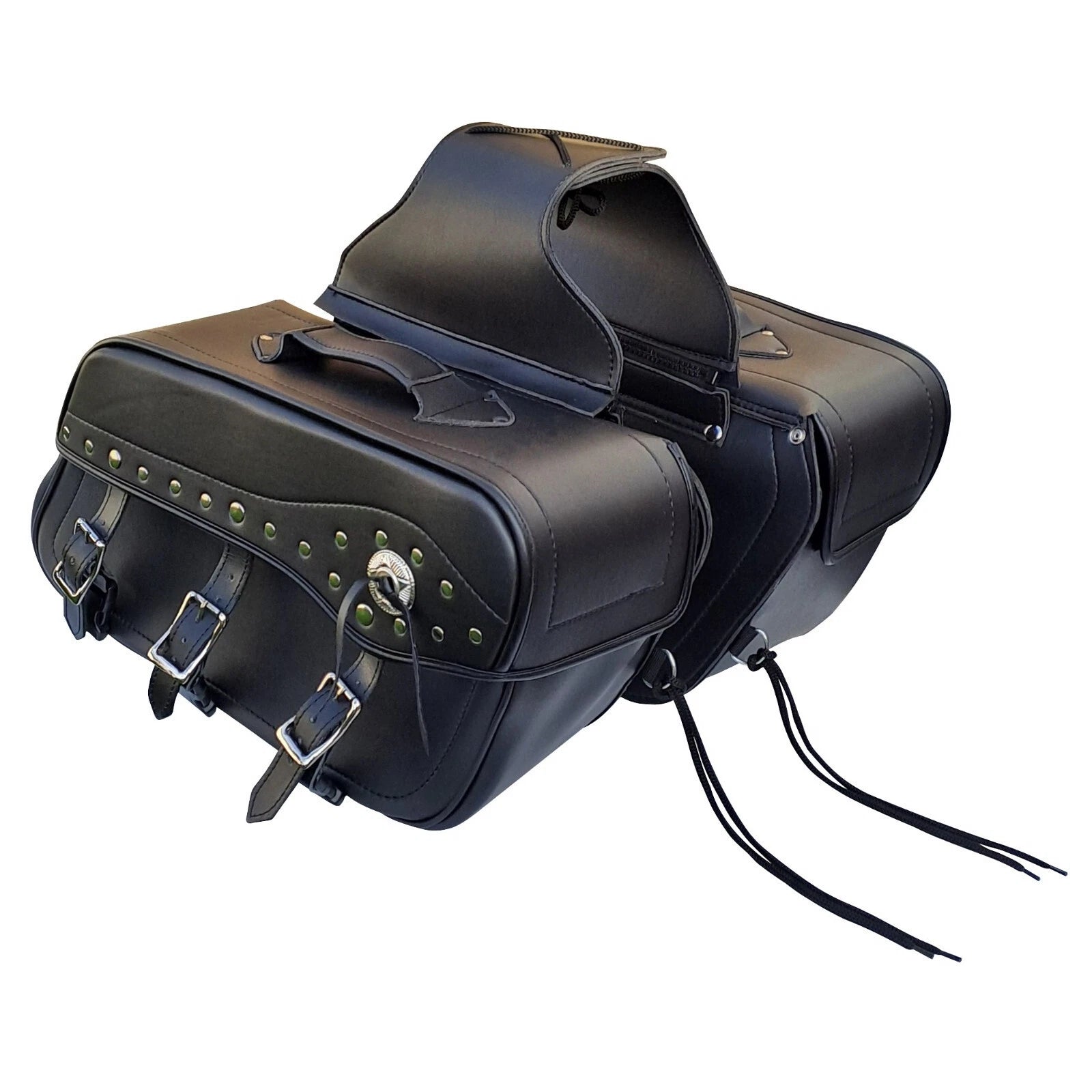 Motorcycle Motorbike Universal Saddlebag Set Two Side Cruiser Pannier Tool Luggage